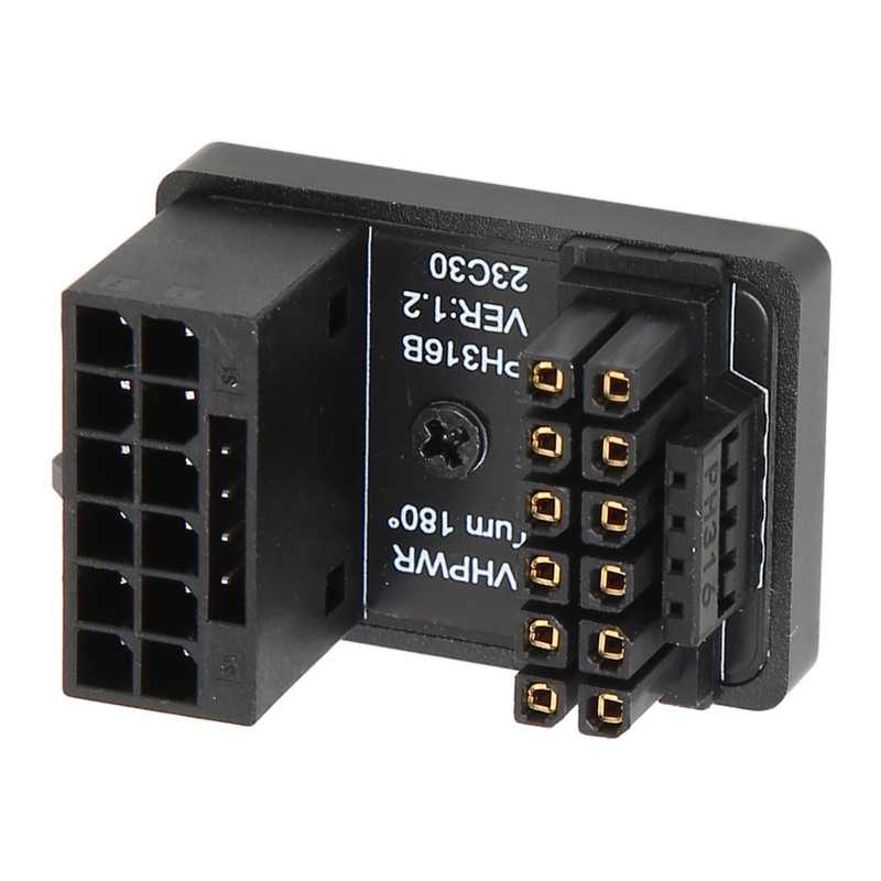 ATX 16Pin Male to 16pin Female 180 Degree Angled Adapter