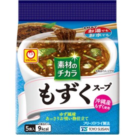 Maru-chan Mozuku Soup Made in Okinawa, 5 Pack x 6 Bags
