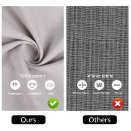 LessMo Apron, BBQ Apron and Cooking Apron in Professional Quality with Adjustable Neck Strap and Two Pockets, 100% Cotton, 70 x 85 cm