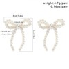 Pearl Bow Earrings for Women Bow Earrings Pearl Statement Earrings