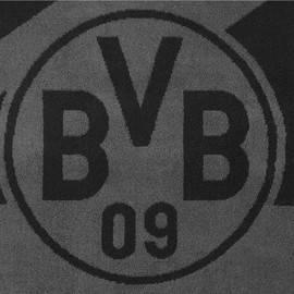 Borussia Dortmund BVB Hand Towel Grey/Black 50 x 100 cm