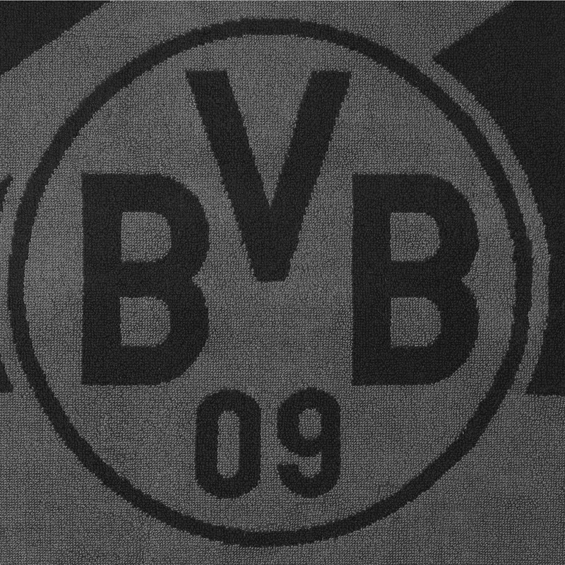 Borussia Dortmund BVB Hand Towel Grey/Black 50 x 100 cm