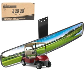 10L0L Panoramic Convex Golf Cart Mirror for Yamaha, EZGO, Club Car, Golf Cart Rear View Mirror