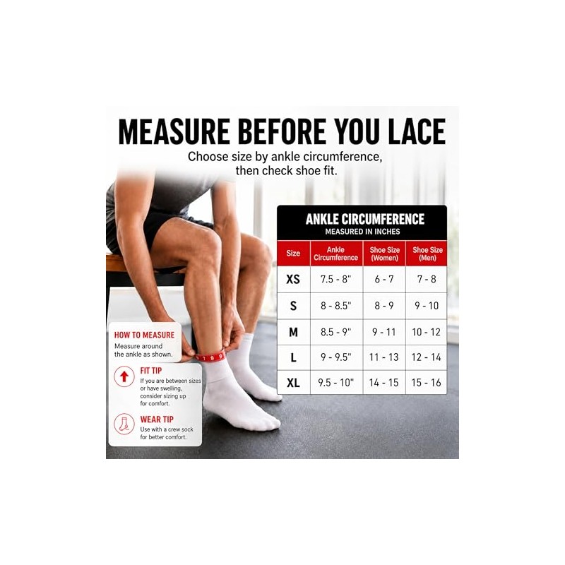 Mcdavid Classic Lightweight Laced Ankle Brace, Black, Small Classic
