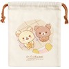San-X Rilakkuma CA30101 "Rilakkuma That Cuddles You" Drawstring Bag