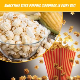 Pre-Measured, Movie Theater Style Popcorn Portion Packs 8 Ounce (Pack of 18)-Ideal for 6oz Kettles