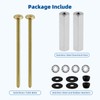 iFealClear 2 Pack Universal Brass Toilet Seat Bolts Compatible with