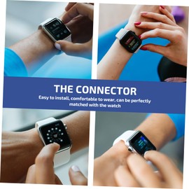 OSALADI 10Pcs Watch Strap Connectors Kit Zinc Alloy Adapters for Watch Bands Durable Replacement Accessories for DIY Watchband