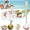 JALCH Coconut Opener Set Effortlessly Crack Open Coconuts with Stainless
