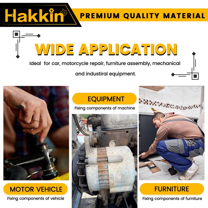 Hakkin Offset Screwdriver 3Pcs Right Angle Screwdriver Set S2 Steel