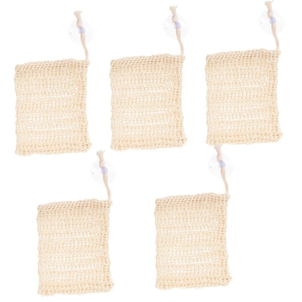 Healeved 20pcs Exfoliating Soap Pouch Natural and Foaming Bar Soap