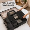 6-Piece Travel Compression Packing Cube Set with Mesh Panels and