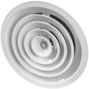 Repa Market 10 Inch (Neck) Round Aluminum Ceiling Diffuser/White Powder