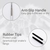 Stainless Steel Rubber Tipped Feeding Tongs Tweezers, 30cm, 12 Inches,