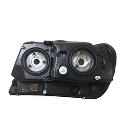 HEADLIGHTSDEPOT Chrome Housing Headlight Compatible With Jeep Grand Cherokee 1999-2004 Limited Includes Right Passenger Side Headlamp