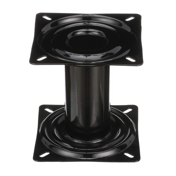 Attwood 90720 Swivl-Eze Pedestal, 7 Inches High, for Boat Seat, Black Powder Coated, Reinforced Welded Joints