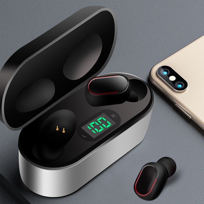 V3 TWS Bluetooth Headset 5.0 Wireless Intelligent Noise Reduction LED