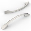 Amerdeco 10 Pack Brushed Satin Nickel Cabinet Pulls 3-3/4 Inch(96mm)