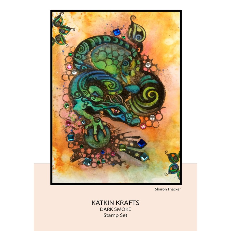 Katkin Krafts A5 Stamp Set - Dark Smoke