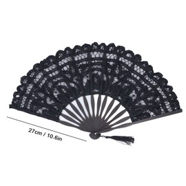 Abanico de mano, diseño de encaje de huesos de bambú, hermoso y atractivo abanico de bambú, ampliamente utilizado como para espectáculos de danza para decoración de