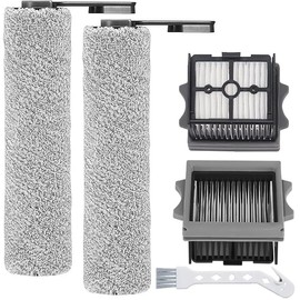 Replacement Brush Roll and HEPA Filter for Tineco Floor One S5 Combo 2 Brush Rollers + 2 Filters + 1 Cleaning Brush
