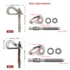 YZTONGPAO 304 Stainless Steel Climbing Anchor Bolt, 25-30KN Rock Climbing