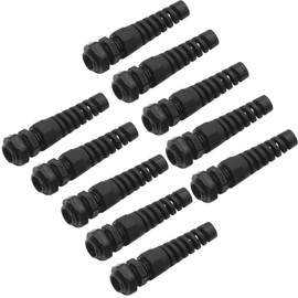 SYOWADA 10 Pcs NPT 3/8" Waterproof Cable Gland, IP68 Cable Gland with Gaskets, Flex Spiral Strain Relief Cord Joint for 4-8mm Wire Thread