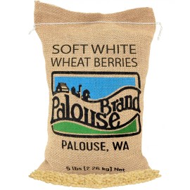Palouse Brand Soft White Wheat Berries 5 lbs Bag