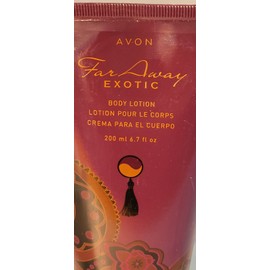 Avon NEW Avon FAR AWAY EXOTIC Body Lotion Chai Spice Saffron Rose Ambered Musk  6.7oz