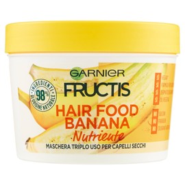 Fructis Hair Food Banana Maschera 3-in-1 mit veganer Formel per Capelli Secchi - 390 ml