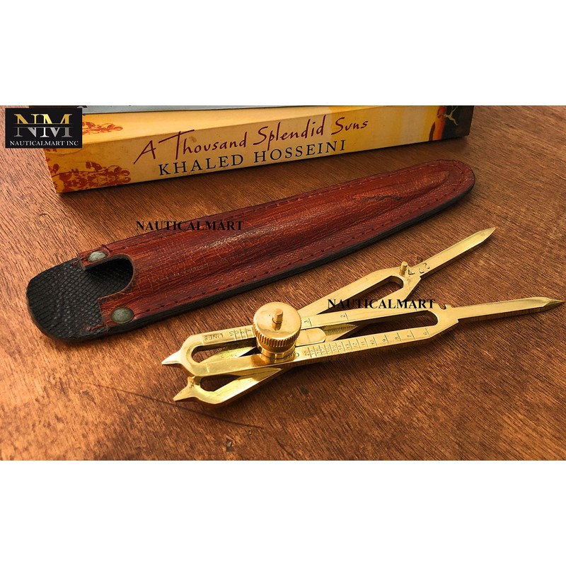 Proportional Divider 6 inch with Leather case- 6" Full Brass