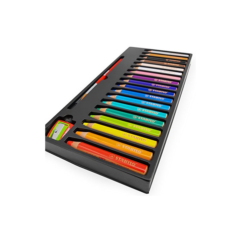 STABILO - Woody 3 in 1 Multi-Media Watercolour Pencils -