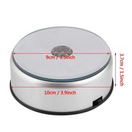 Yosoo Lámpara Base de Pantalla de Cristal Giratoria de Luces LED de 7 Colores con Adaptador de American Plata 1.5 Pulgadas