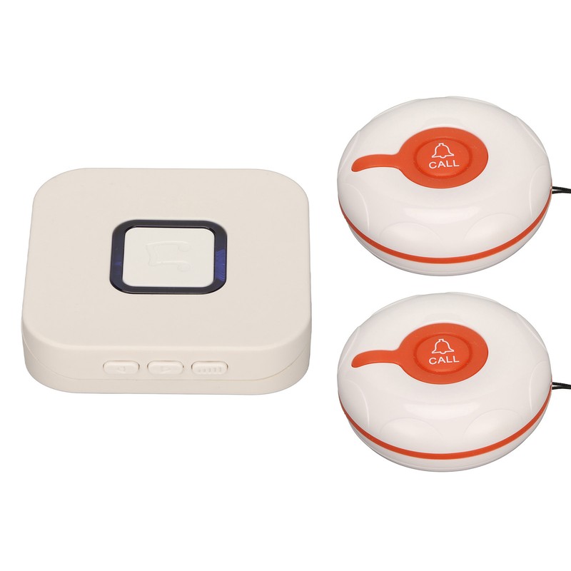 Elderly Monitoring Call Button 4 Gear Volume Adjustment Wireless ABS