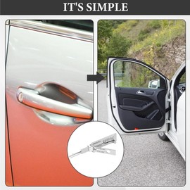 Ma/Ster Key Decoder Lock Picking Tool,2 in 1 Stainless Steel Key Pick Up Hook Tool,Stainless Steel Ma/Ster Key Decoder Lo/cksmith Tools,Lock Picking and Key Reader,Pick Locking Set(ss002pro)