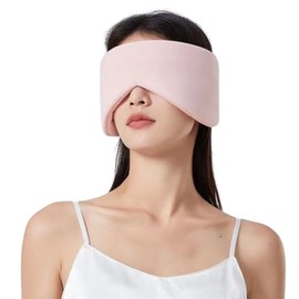 geneX Eye Mask for Sleeping, Blindfold, Size Adjustable, Goods, Eyes, Napping, Soft to the Touch, Eye Strain Recovery (Pink)