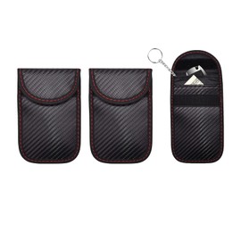 Faraday Pouch, RFID Key Pouch, Keyless Signal Blocking Key Case, Anti-Theft Remote Entry Smart Fobs Protection for Car Security 3PCS