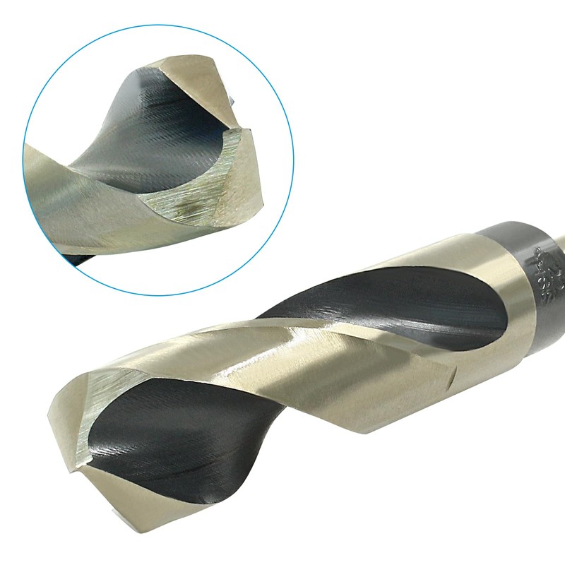 Bivethoi Reduced Shank Twist Drill Bits 22mm Black Nitride &
