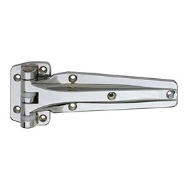 Kason 1241 Series Chrome Reversible Heavy Duty Double Knuckle Hinge for Walk-in Freezer/Cooler/Refrigerator (Select Offset from Flush & 1-1/8") (Offset: 1-1/8")