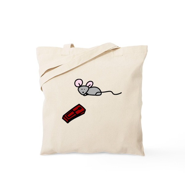 CafePress Mouse Trap Tote Bag Natural Canvas Tote Bag, Reusable