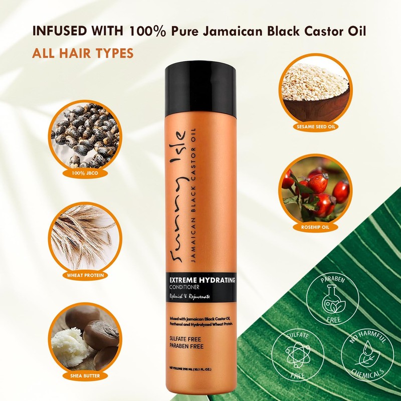 Sunny Isle Jamaican Black Castor Oil Extreme Hydrating Shampoo +
