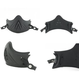 HK NEO VINTAGE Face Guard Universal Mask for Jet Helmet [Black] American Style Face Guard 302PU