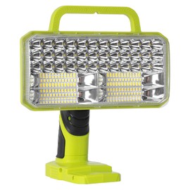 Work Light for RYOBI 18V Battery, 4200LM 40W Cordless LED Light Outdoor Jobsite Light Flashlight, 90 Degree Pivoting Head for Hiking Car Respir Camp Garage Emergrncy Lighting (Batteries Not Included)