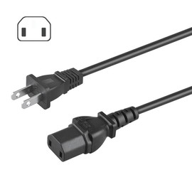 GizMac AC in Power Cord Outlet Socket Cable Plug Lead for Sony Bravia KDL-55EX500/ KDL-55EX501/ KDL-55V5100/ KDL-60EX500