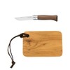 Opinel Stainless Steel Classic Wood #8 Cutting Board Set (Walnut