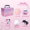 Makeup Train Case Lightweight Cosmetic Box Portable Lockable Makeup Case