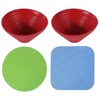 4 Pcs Rubber Jar Opener,Multi Purpose Round Non Slip Jar