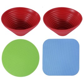 4 Pcs Rubber Jar Opener,Multi Purpose Round Non Slip Jar Gripper Pad,Openers for Arthritis Hands,Multi-Function Arthritis Kitchen Gadget Jars for Weak Hands,Coasters Bottle Lid,Easy Jar Opening