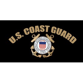 US Coast Guard Emblem Aluminum License Plate