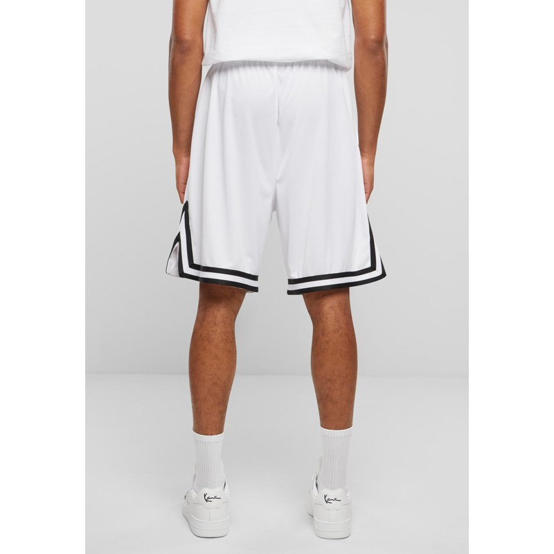 Karl Kani Men's Signature Mesh Shorts, white / black, XXL